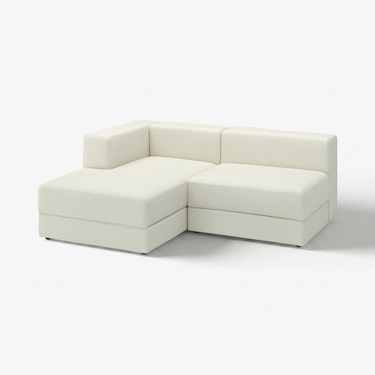 JÄTTEBO 2,5-seat mod sofa w chaise longue, left/Axvall off-white, 190x71x160 cm