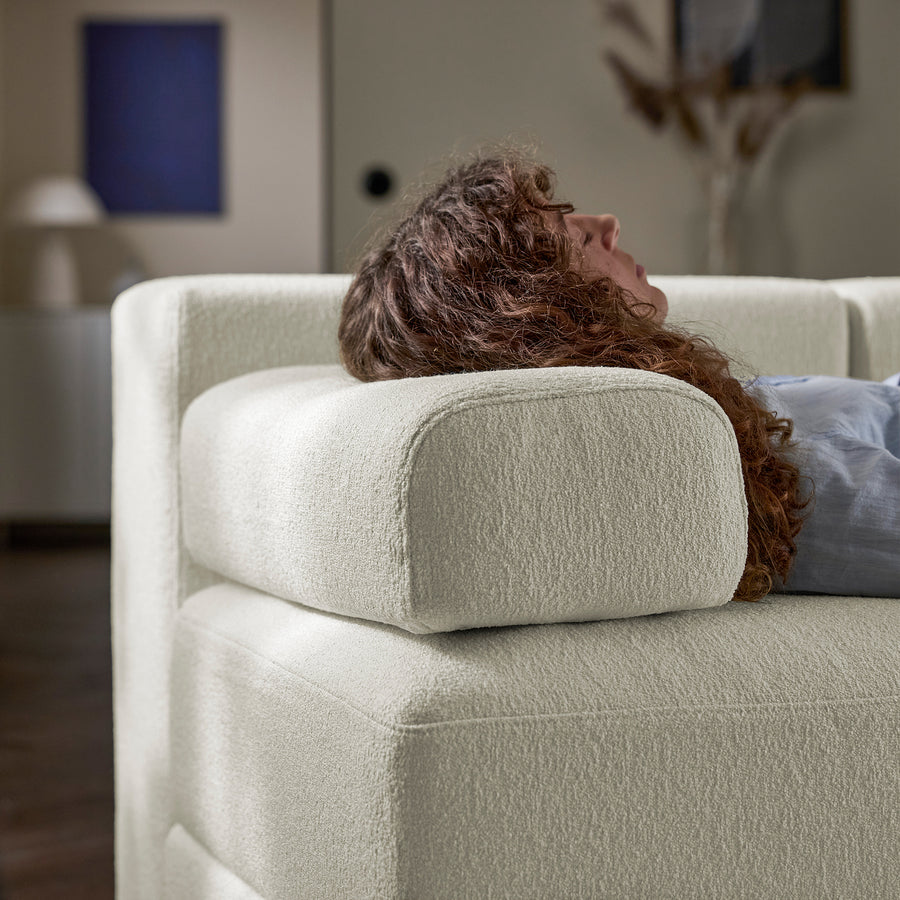 JÄTTEBO 2,5-seat mod sofa w chaise longue, left with headrest/Axvall off-white, 190x87x160 cm