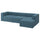 JÄTTEBO 4-seat mod sofa w chaise longue, right/Axvall dark grey-blue, 310x71x160 cm