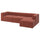 JÄTTEBO 4-seat mod sofa w chaise longue, right/Samsala brown-red, 310x71x160 cm