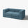 JÄTTEBO 2-seat modular sofa, Axvall dark grey-blue, 190x71x95 cm