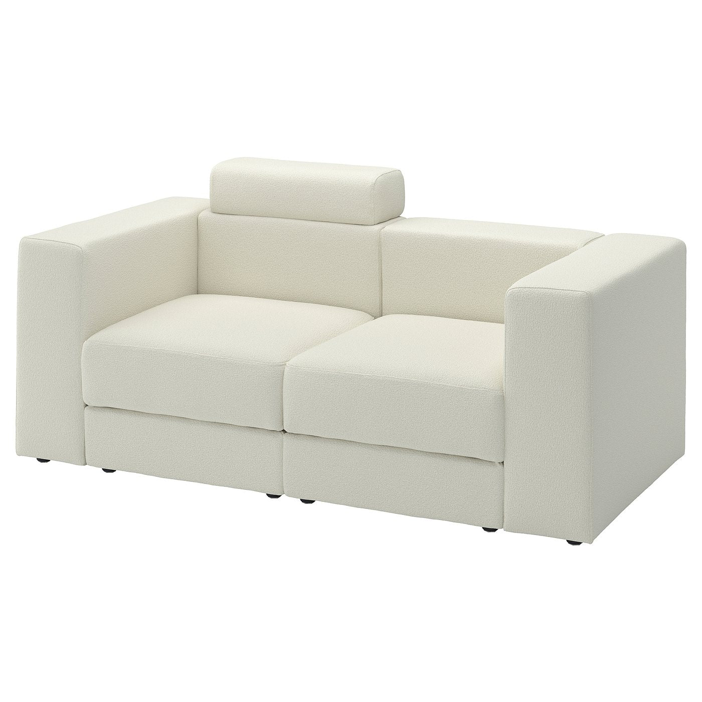 JÄTTEBO 2-seat modular sofa, with headrest/Axvall off-white, 25x87x95 cm