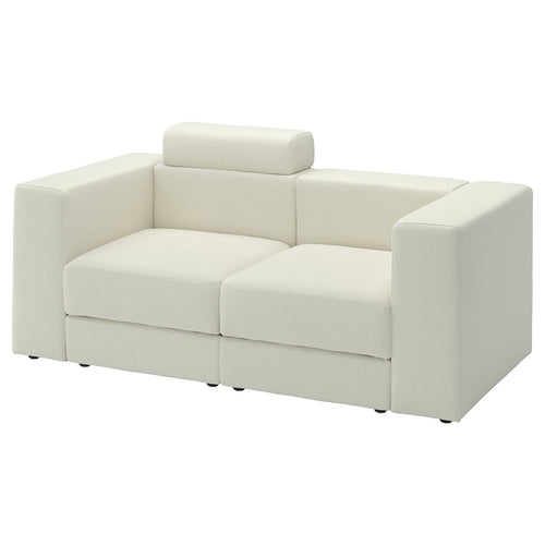 JÄTTEBO 2-seat modular sofa, with headrest/Axvall off-white, 25x87x95 cm