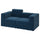 JÄTTEBO 2-seat modular sofa, with headrest/Samsala dark blue, 25x87x95 cm