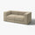 JÄTTEBO 2-seat modular sofa, Johanneshov brown-beige, 190x71x95 cm