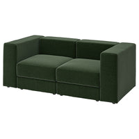 JÄTTEBO 2-seat modular sofa, Johanneshov dark green, 190x71x95 cm