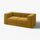 JÄTTEBO 2-seat modular sofa, Samsala yellow-brown, 190x71x95 cm