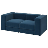 JÄTTEBO 2-seat modular sofa, Samsala dark blue, 190x71x95 cm