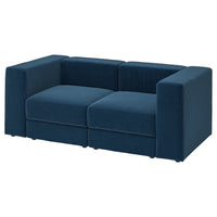 JÄTTEBO 2-seat modular sofa, Samsala dark blue, 190x71x95 cm