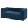 JÄTTEBO 2-seat modular sofa, Samsala dark blue, 25x71x95 cm