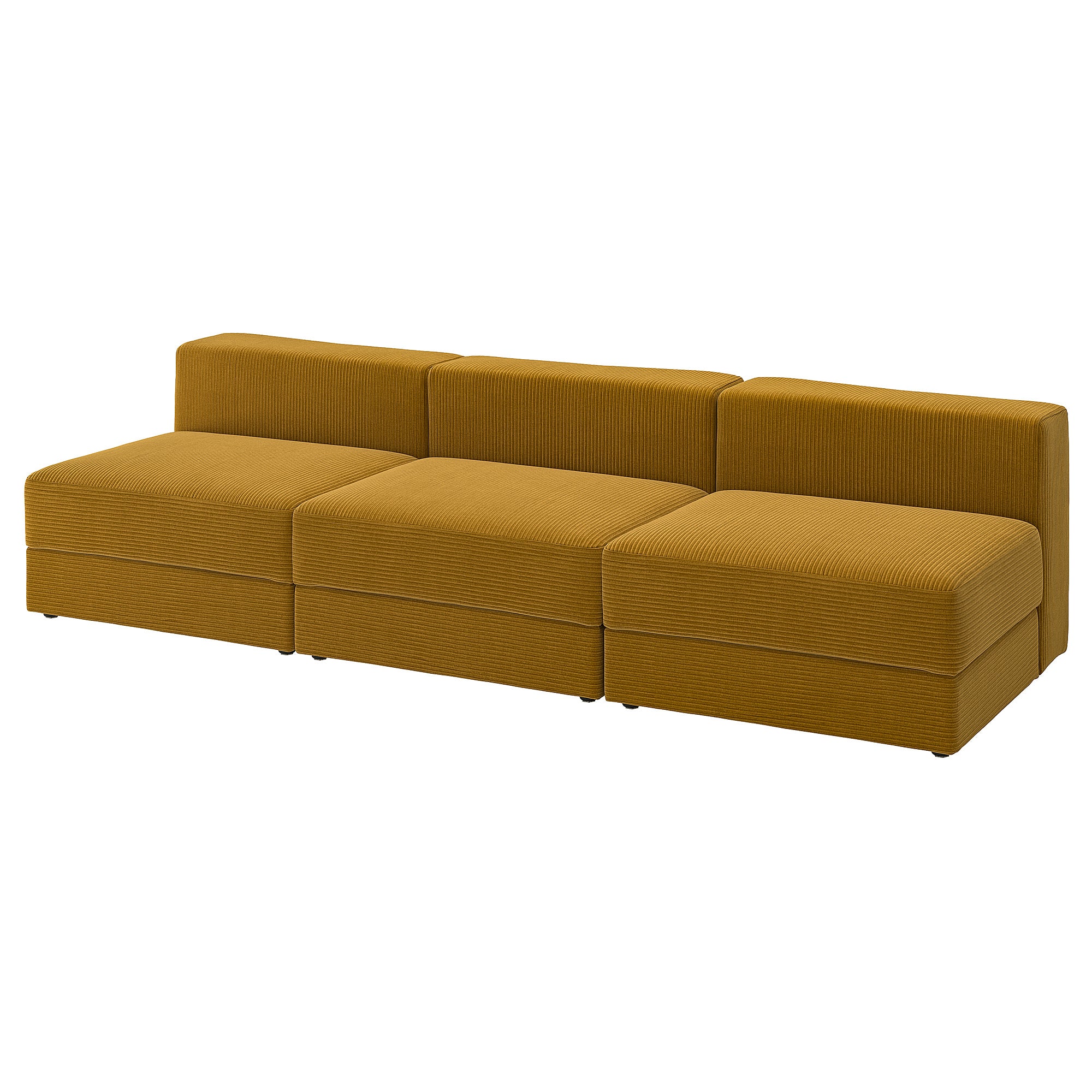 JÄTTEBO 4,5-seat modular sofa, Samsala yellow-brown, 285x71x95 cm