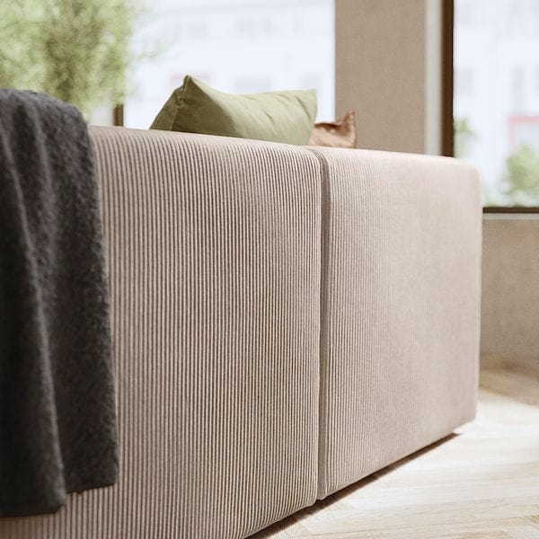 Ikea JÄTTEBO - 4.5-seater modular sofa, Samsala grey / beige ,