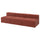 JÄTTEBO 4,5-seat modular sofa, Samsala brown-red, 285x71x95 cm