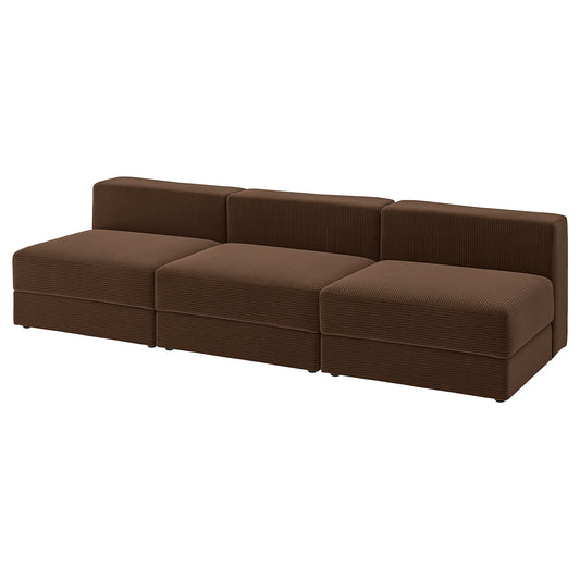JÄTTEBO 4,5-seat modular sofa, Samsala dark brown, 285x71x95 cm