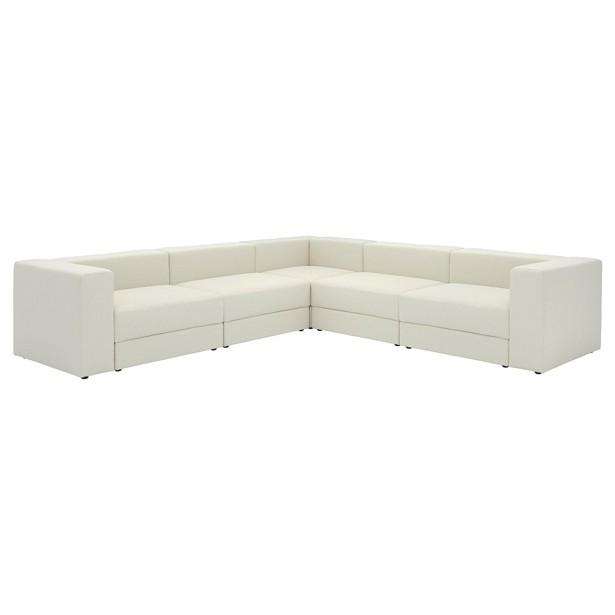 JÄTTEBO modular corner sofa, 6 seat, Axvall off-white, 25x71x95 cm