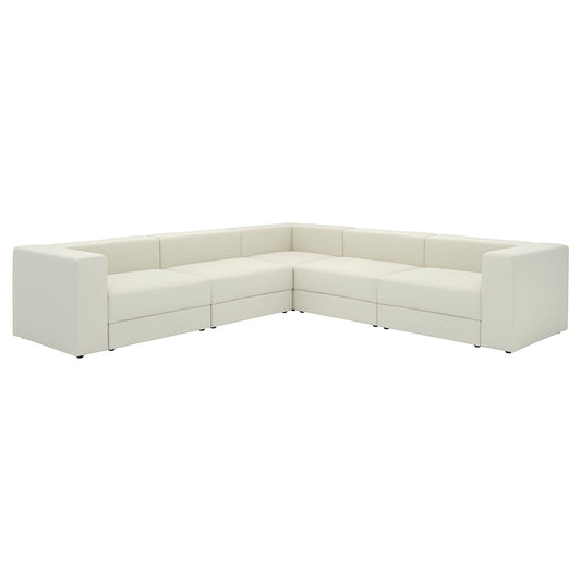 JÄTTEBO modular corner sofa, 6 seat, Axvall off-white, 25x71x95 cm