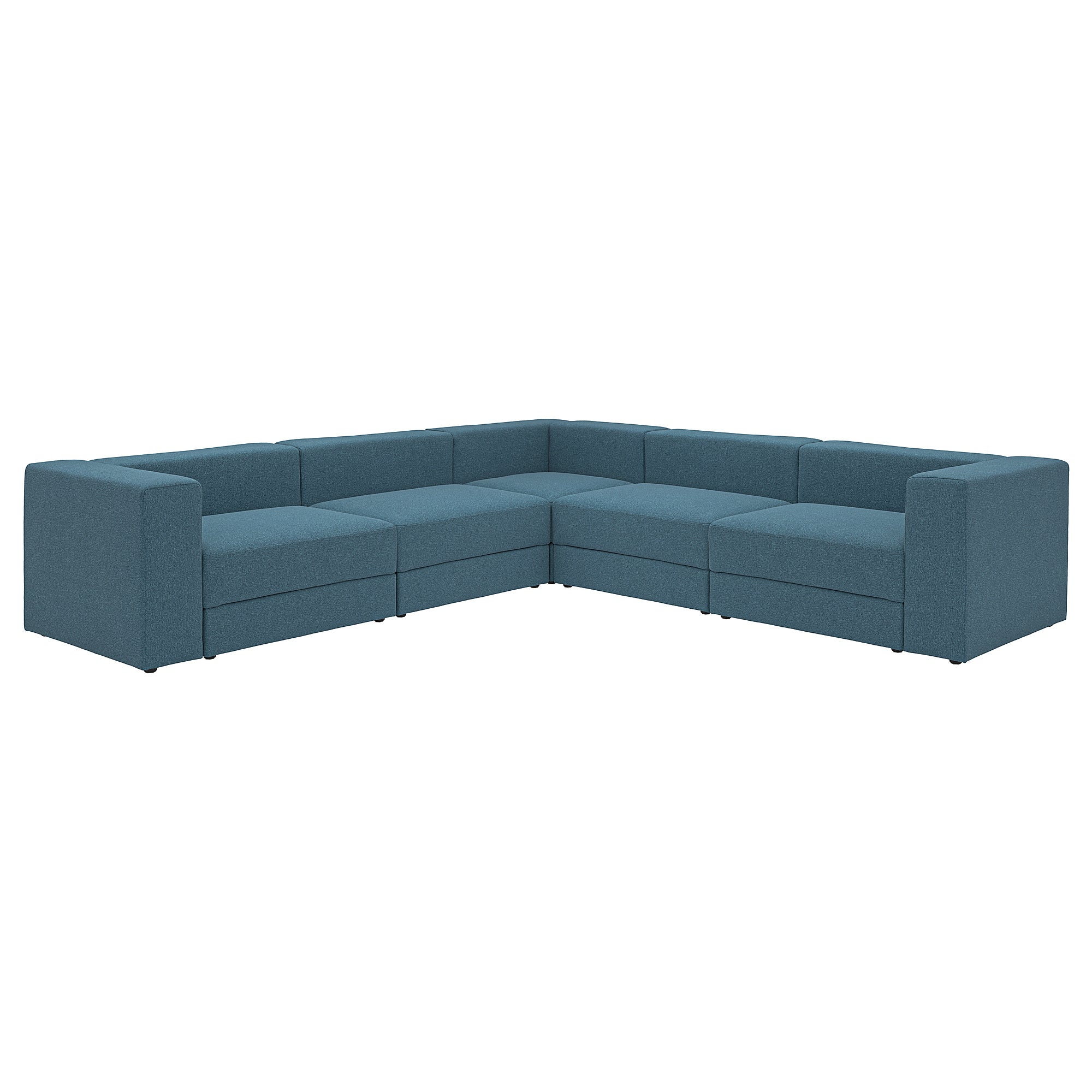 JÄTTEBO modular corner sofa, 6 seat, Axvall dark grey-blue, 25x71x95 cm