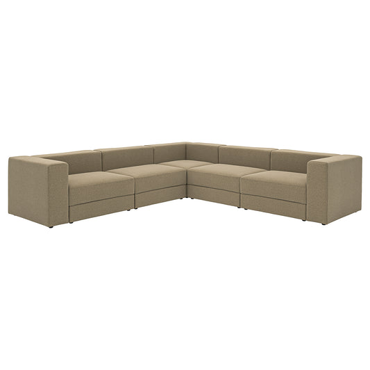 JÄTTEBO modular corner sofa, 6 seat, Johanneshov brown-beige, 25x71x95 cm
