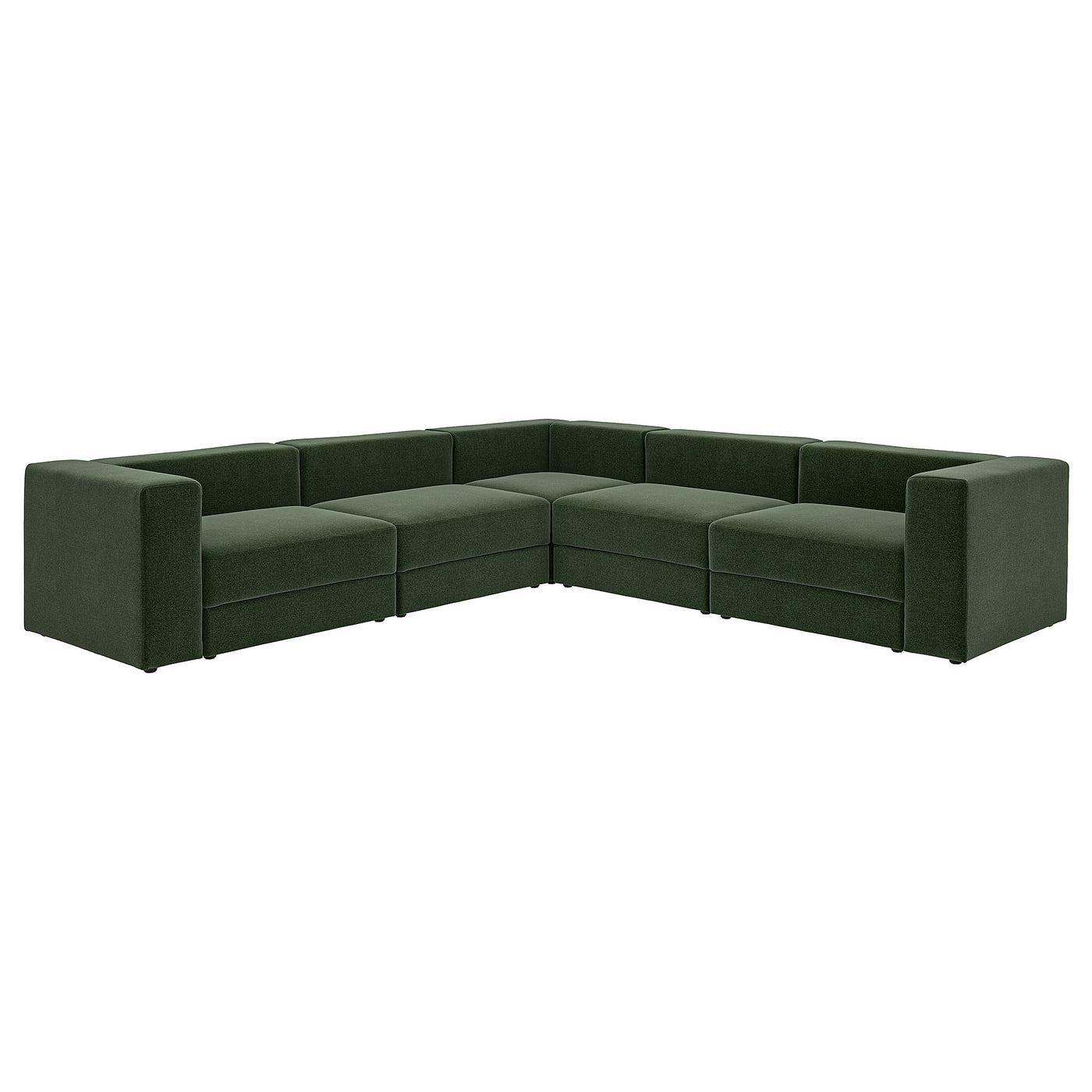 JÄTTEBO modular corner sofa, 6 seat, Johanneshov dark green, 25x71x95 cm