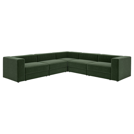 JÄTTEBO modular corner sofa, 6 seat, Johanneshov dark green, 25x71x95 cm