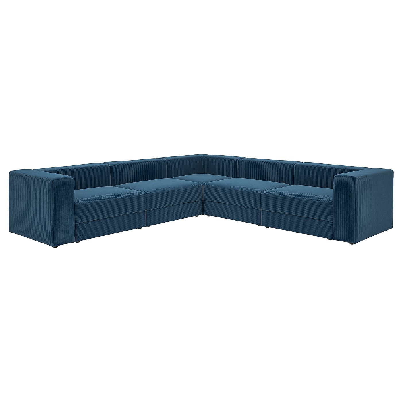 JÄTTEBO modular corner sofa, 6 seat, Samsala dark blue, 25x71x95 cm