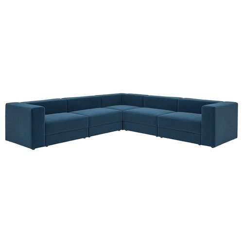 JÄTTEBO modular corner sofa, 6 seat, Samsala dark blue, 25x71x95 cm