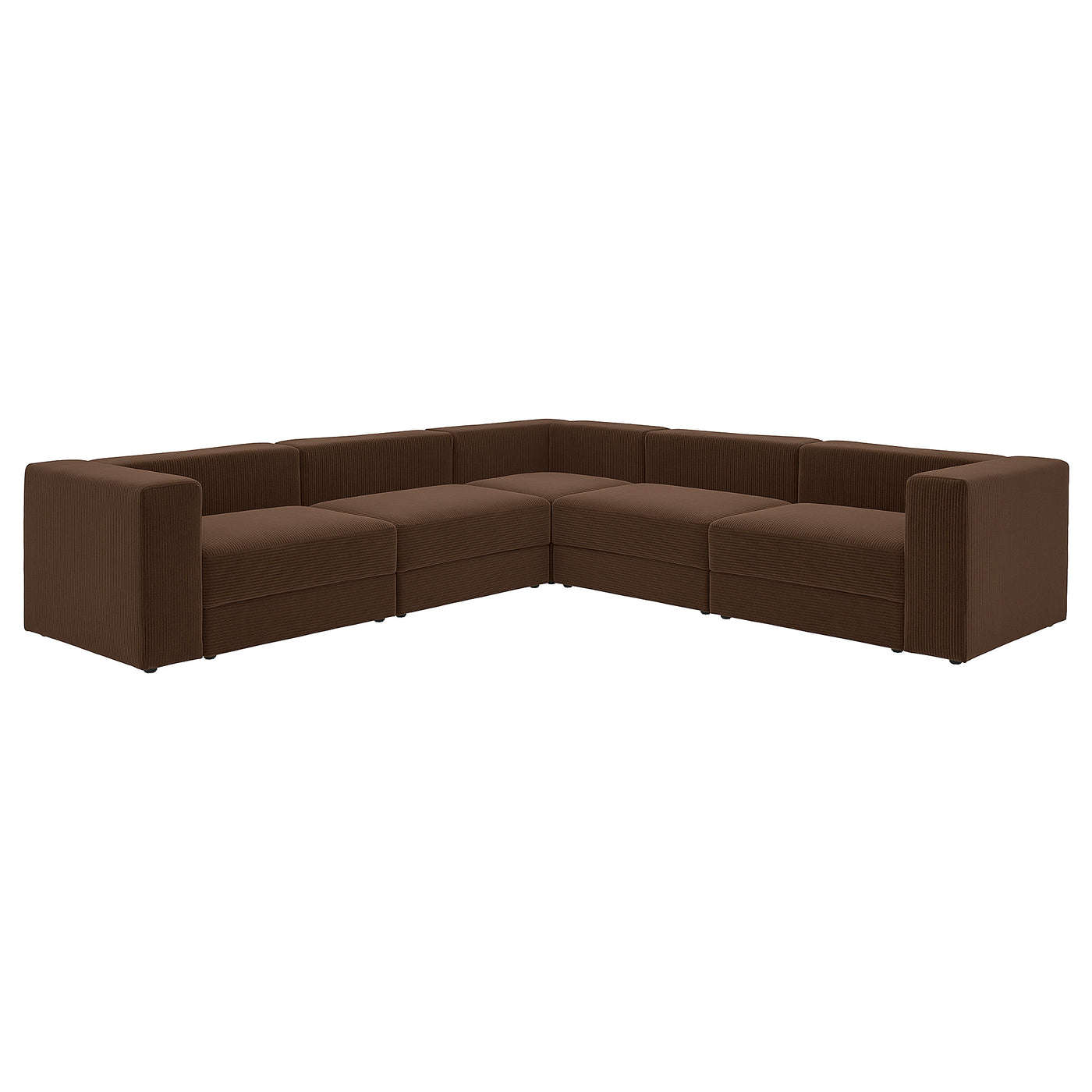 JÄTTEBO modular corner sofa, 6 seat, Samsala dark brown, 25x71x95 cm