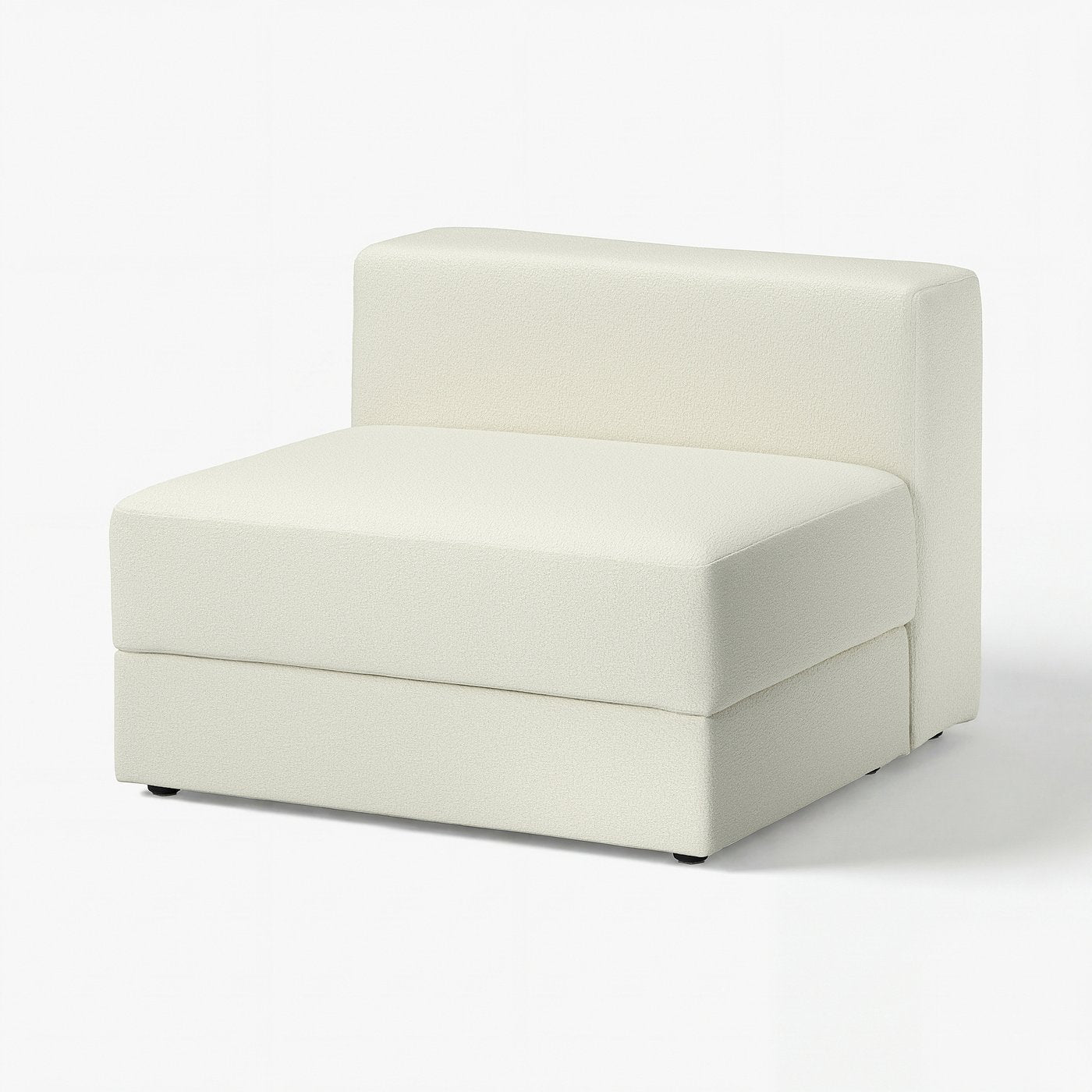 JÄTTEBO 1,5-seat module with storage, Axvall off-white, 95x71x95 cm