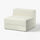 JÄTTEBO 1,5-seat module with storage, Axvall off-white, 95x71x95 cm