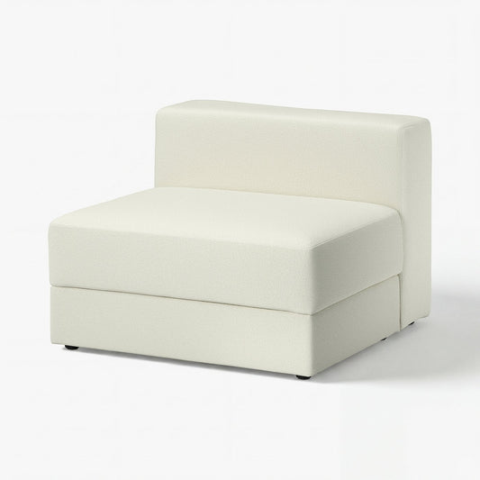 JÄTTEBO 1,5-seat module with storage, Axvall off-white, 95x71x95 cm