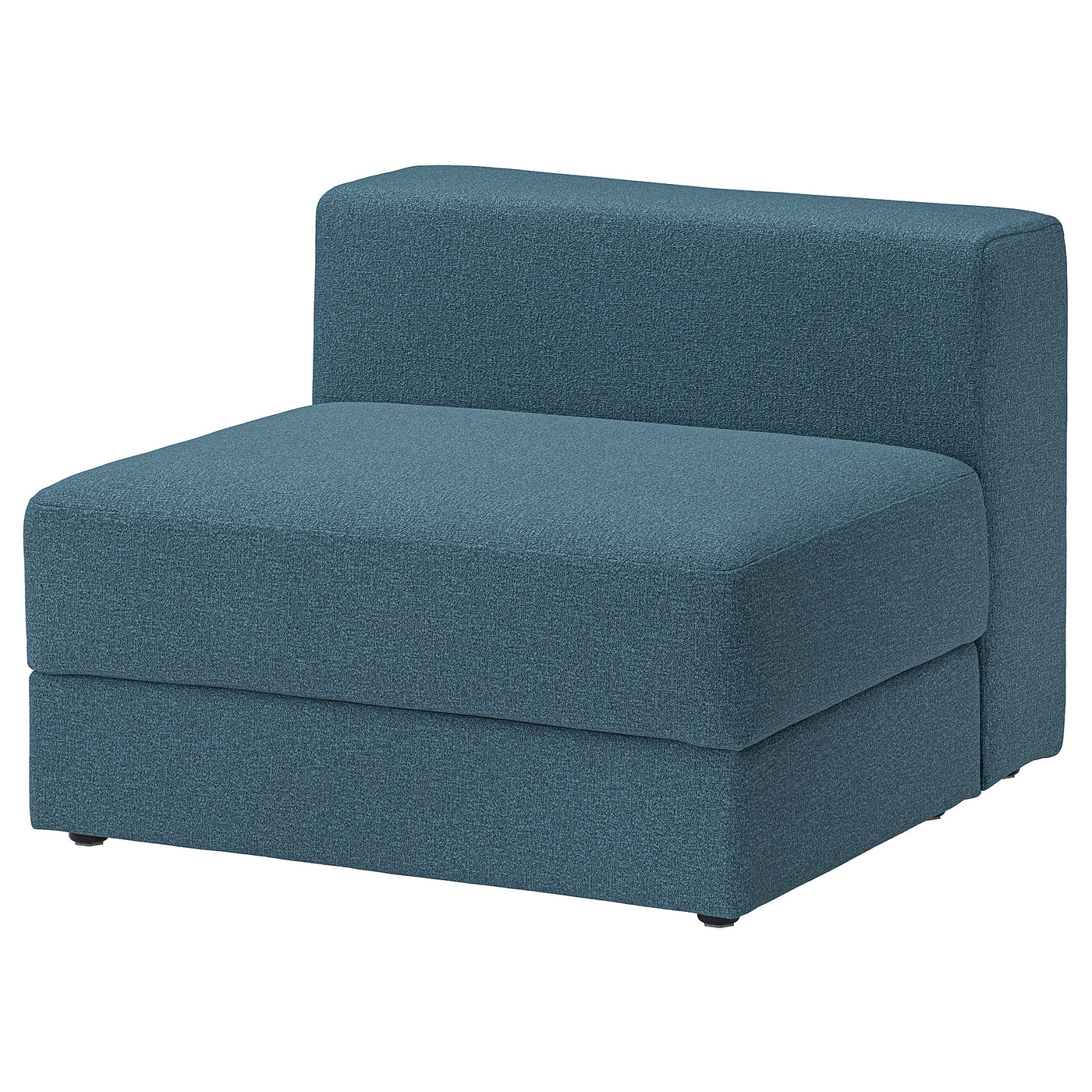 JÄTTEBO 1,5-seat module with storage, Axvall dark grey-blue, 95x71x95 cm