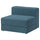 JÄTTEBO 1,5-seat module with storage, Axvall dark grey-blue, 95x71x95 cm