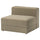 JÄTTEBO 1,5-seat module with storage, Johanneshov brown-beige, 95x71x95 cm