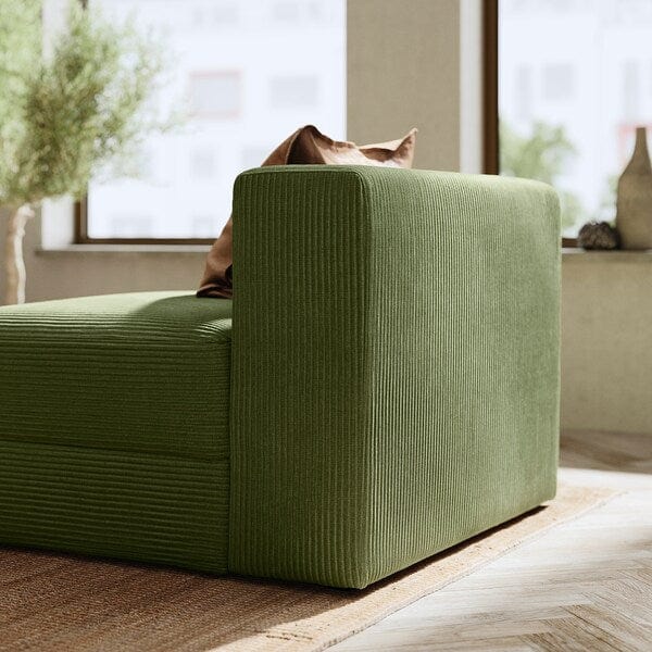 Ikea JÄTTEBO - 1.5-seater element with container, Samsala dark yellow-green ,