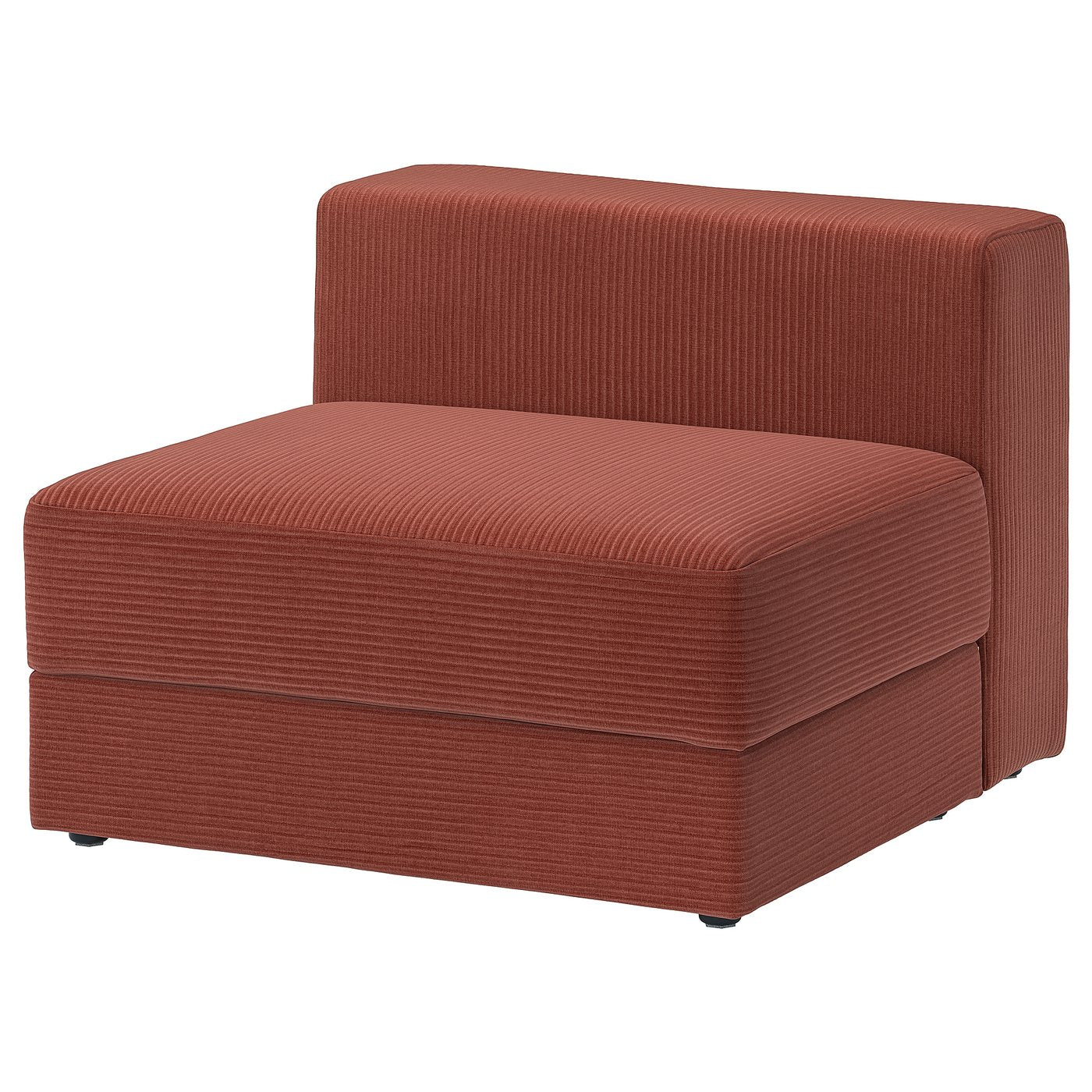 JÄTTEBO 1,5-seat module with storage, Samsala brown-red, 95x71x95 cm