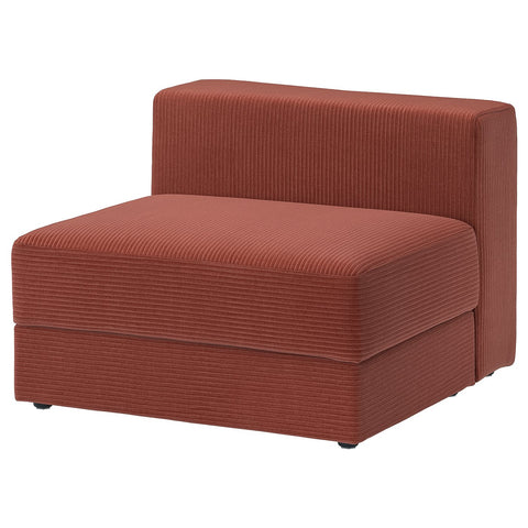 JÄTTEBO 1,5-seat module with storage, Samsala brown-red, 95x71x95 cm