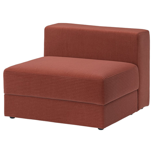 JÄTTEBO 1,5-seat module with storage, Samsala brown-red, 95x71x95 cm