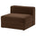 JÄTTEBO 1,5-seat module with storage, Samsala dark brown, 95x71x95 cm