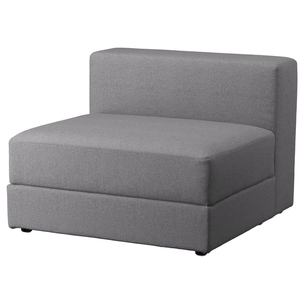 JÄTTEBO 1,5-seat module with storage, Tonerud grey, 95x71x95 cm