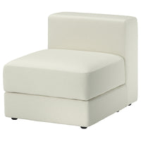 JÄTTEBO 1-seat module with storage, Axvall off-white, 70x71x95 cm
