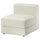 JÄTTEBO 1-seat module with storage, Axvall off-white, 70x71x95 cm