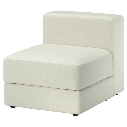 JÄTTEBO 1-seat module with storage, Axvall off-white, 70x71x95 cm