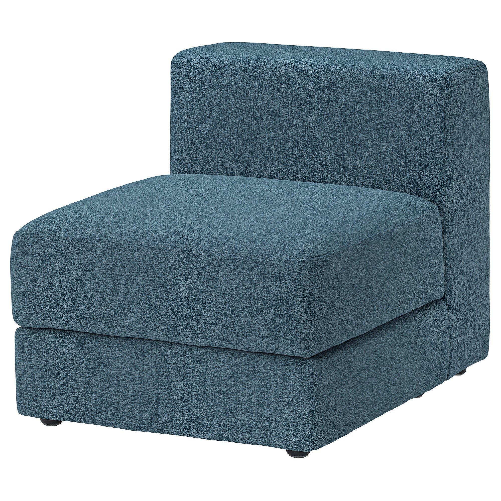 JÄTTEBO 1-seat module with storage, Axvall dark grey-blue, 70x71x95 cm