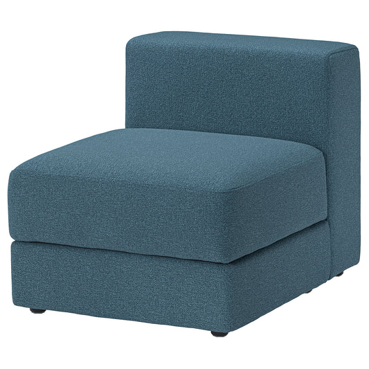 JÄTTEBO 1-seat module with storage, Axvall dark grey-blue, 70x71x95 cm