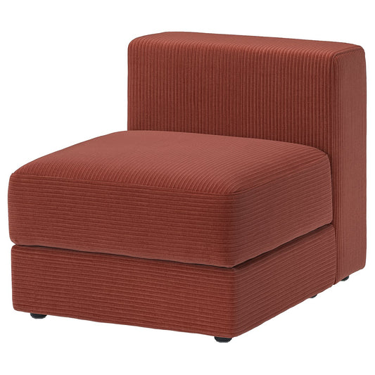 JÄTTEBO 1-seat module with storage, Samsala brown-red, 70x71x95 cm