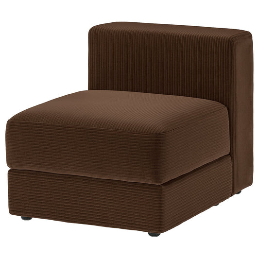 JÄTTEBO 1-seat module with storage, Samsala dark brown, 70x71x95 cm