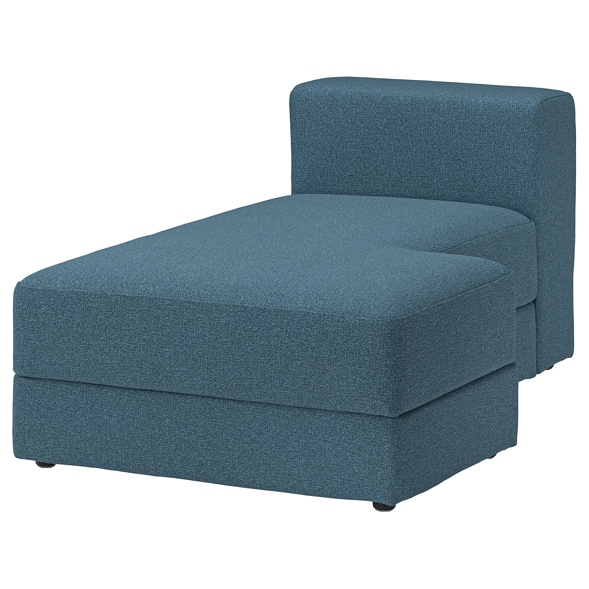JÄTTEBO chaise longue module, right, Axvall dark grey-blue, 95x71x160 cm