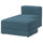 JÄTTEBO chaise longue module, right, Axvall dark grey-blue, 95x71x160 cm