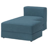 JÄTTEBO chaise longue module, right, Axvall dark grey-blue, 95x71x160 cm