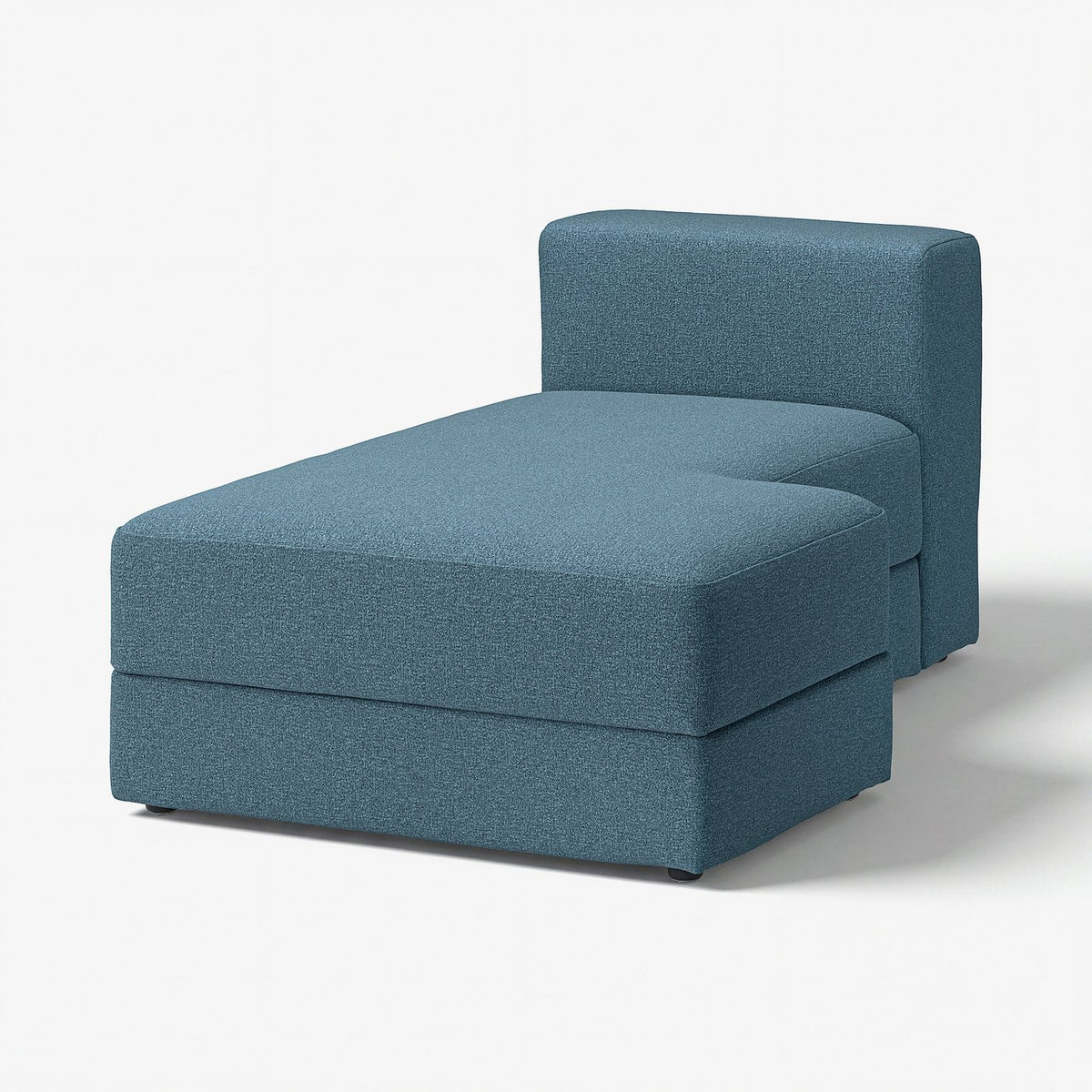 JÄTTEBO chaise longue module, right, Axvall dark grey-blue, 95x71x160 cm